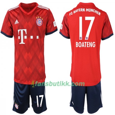 Fotballdrakt FC Bayern München Boateng 17 Barn Hjemmetrøye 2018-2019 Kortermet